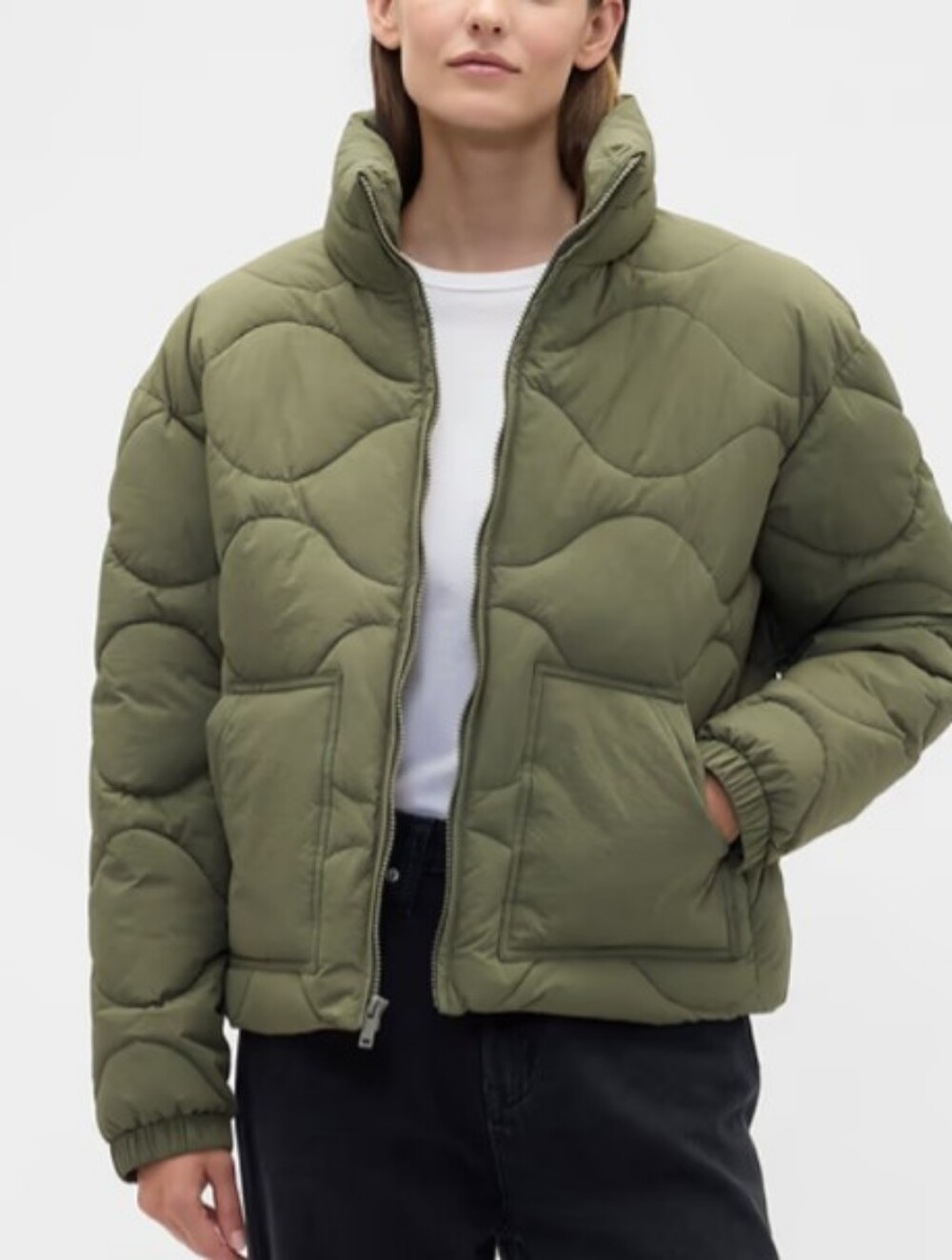 Gap Relaxed Quilted Nylon Jacket
